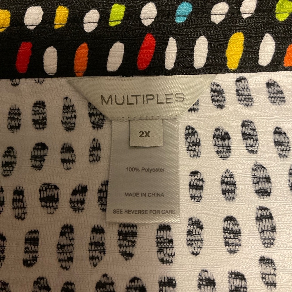 Multiples Colorful Dot Pattern Jacket - image 6